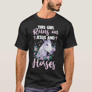 T-shirt Chrétienne Équestre Cette Fille Monte Sur Les Chev
