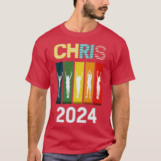 T-shirt Chris 2024 Chris Personnalisé Prénom Pour Hommes 2