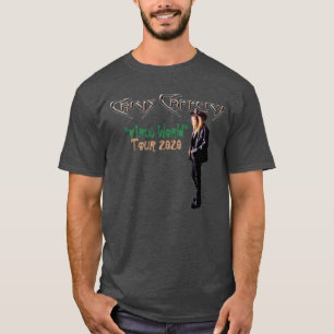 T-shirt Chris Caffery Virus World Tour 2020 Gris adulte