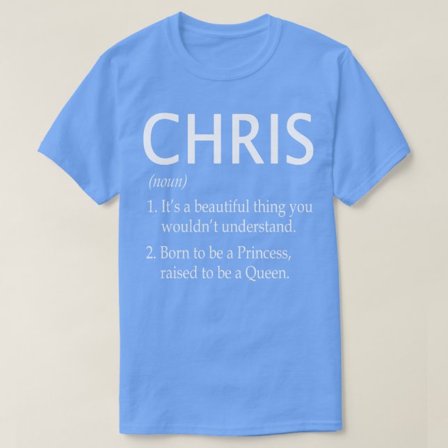 T-shirt Chris Name Gift 98 (Design devant)
