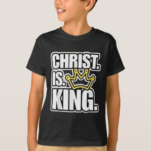 T-shirt Christ est roi couronne amant de Jésus pour hommes