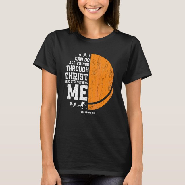 T-shirt Christ me renforce Religieux Christian Ice Hoc (Devant)