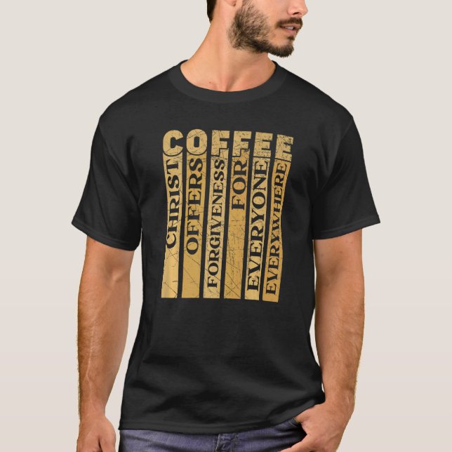 T-shirt Christ Offre Le Pardon À Tous Partout (Devant)