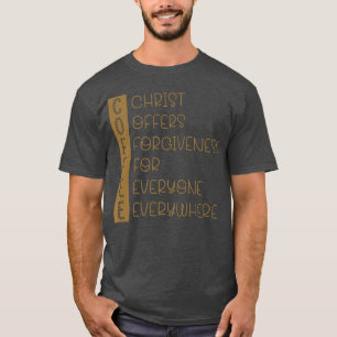 T-shirt Christ Offre Le Pardon À Tous Partout
