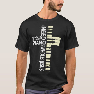 T-shirt Christian Band Shirt Musicien Rock Musique Piano
