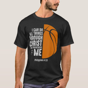 T-shirt Christian Basketball Religieux Inspirational Baske