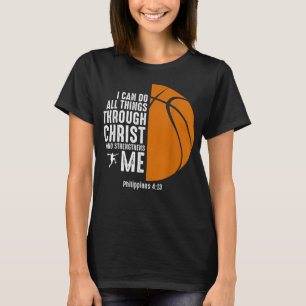 T-shirt Christian Basketball Religieux Inspirational Baske