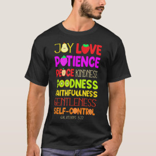 T-shirt Christian Bible Verse Fruit of The Spirit Galatian