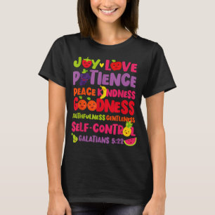T-shirt Christian Bible Verse Fruit of The Spirit Galatian
