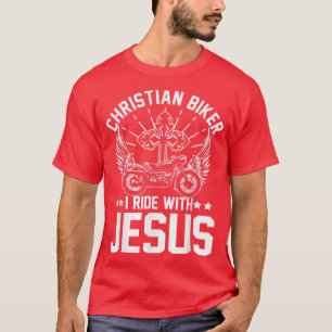 T-shirt Christian Biker I Motorcycle LoverRide avec Jésus