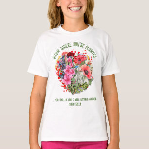 T-shirt Christian BLOOM OÙ VOUS ÊTES PLANTÉ Floral