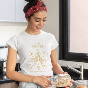 T-shirt Christian Boho Foi plus grande que votre peur mode