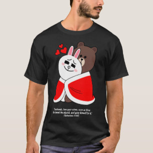 T-shirt Christian Brown Ours Cony Bunny Lapin Mari Lapin W