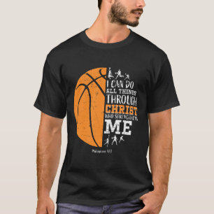 T-shirt Christian Bysketbyll Hommes Garçons Enfants Cadeau