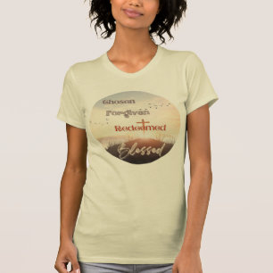 T-shirt Christian "Choisi Pardonné Racheté Heureux"