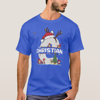 T-shirt Christian Christmasw Nom chrétien pour les Noël dr