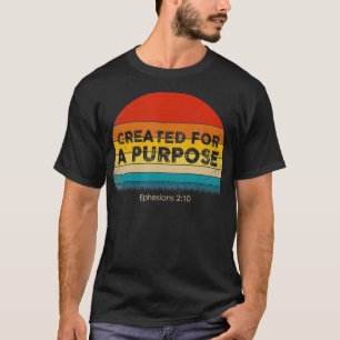 T-shirt Christian Créé Pour Un But Idée Cadeau