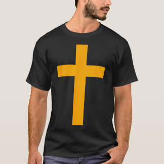 T-shirt Christian Dieu Jésus Croix Orange