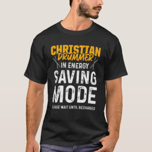T-shirt Christian Drummer Eglise Adoration Joueur de tambo