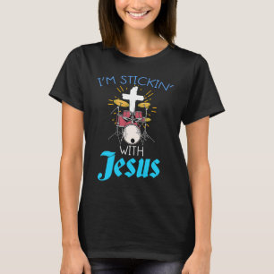 T-shirt Christian Drummers Imprimer Sticking Avec Jesus Dr