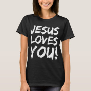 T-shirt Christian Evangelism Poison pour Men Jesus Loves Y