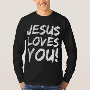 T-shirt Christian Evangelism Poison pour Men Jesus Loves Y