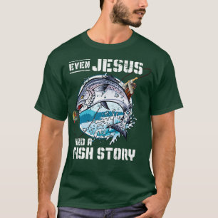 T-shirt Christian Fisherman Histoire de poisson Jésus Chri