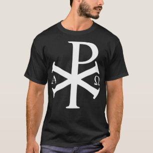 T-shirt Christian History Alpha Omega Chi Rho byzantine Ch