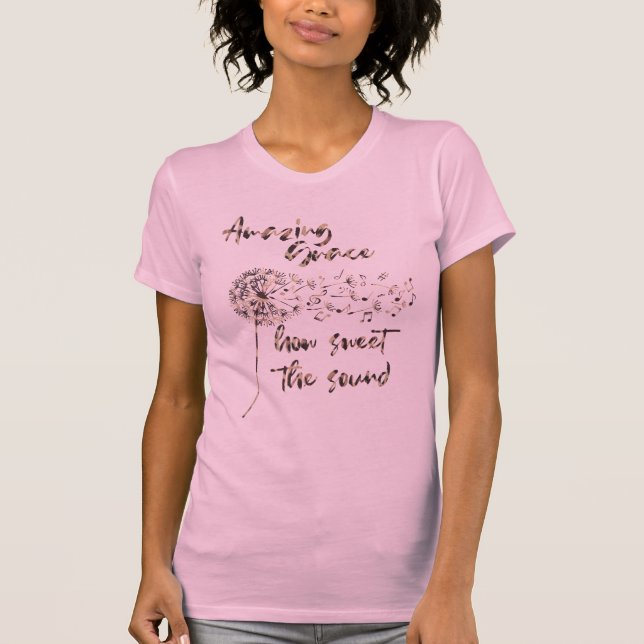 T-shirt Christian Hymn ; Citation de grâce Extraordinaire (Devant)