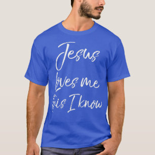 T-shirt Christian Hymn Parole Foi Citation Jésus M'aime