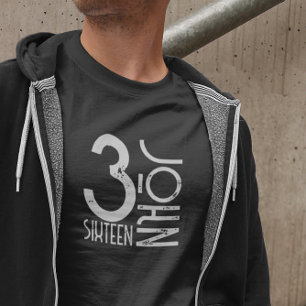 T-shirt Christian Jean 3:16 Verse de la Bible en colère