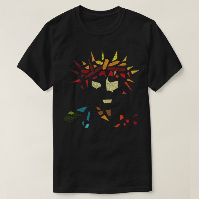 T-shirt Christian Jésus-Christ Couronne d'épines Sardé Gla (Design devant)