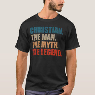 T-shirt Christian l'homme le mythe la légende