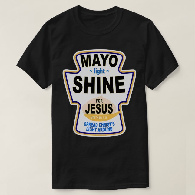 T-shirt Christian Mayo Lumière Jésus (Design devant)