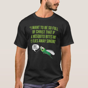 T-shirt Christian Mosquito Gag plaisante Religieux chrétie