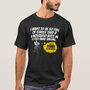 T-shirt Christian Mosquito Gag plaisante Religieux chrétie