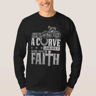 T-shirt Christian Motorcycle Vie Vous Jette Une Courbe