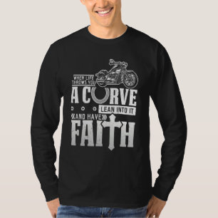T-shirt Christian Motorcycle Vie Vous Jette Une Courbe