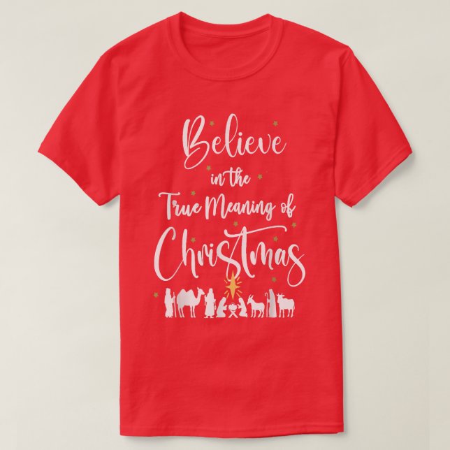 T-shirt Christian Noël Bébé Jésus Nativité (Design devant)