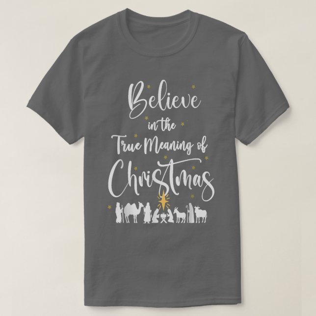 T-shirt Christian Noël Bébé Jésus Nativité (Design devant)