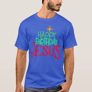 T-shirt Christian Noël JEUX ANNIVERSAIRE JÉSUS Femmes Homm