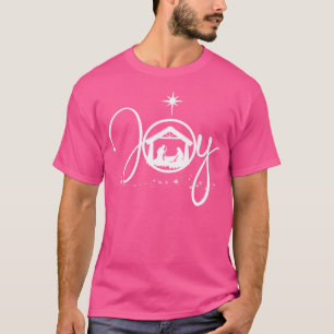 T-shirt Christian Noël Joie Jésus Nativité Scène Foi