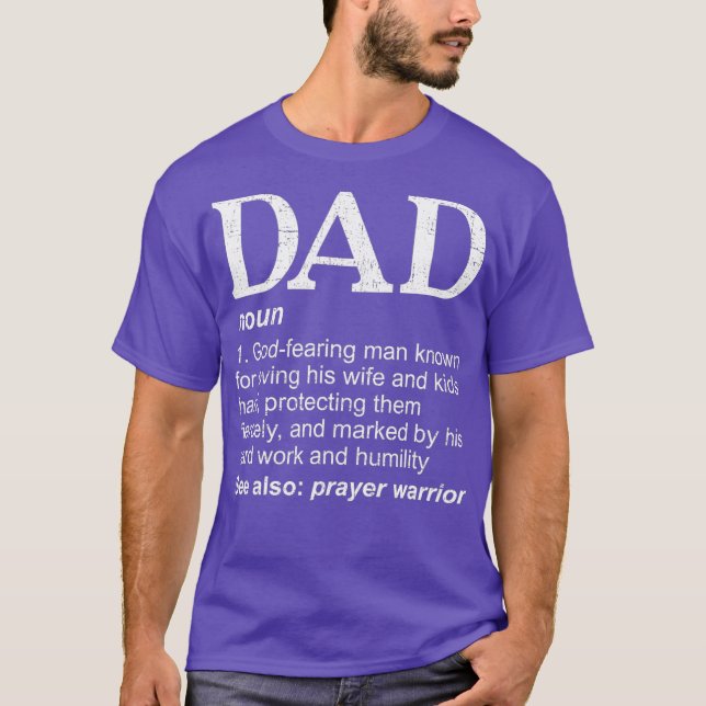 T-shirt Christian Papa Définition Fête des pères DAD (Devant)