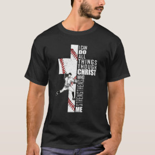 T-shirt Christian Philippiens 4-13 Garçons Cross Baseball 
