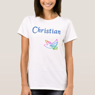 T-shirt Christian Rainbow Dove