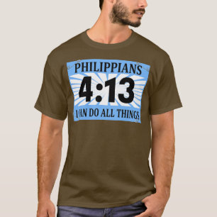 T-shirt Christian Runner Running Bib Philippians 413 Je pe