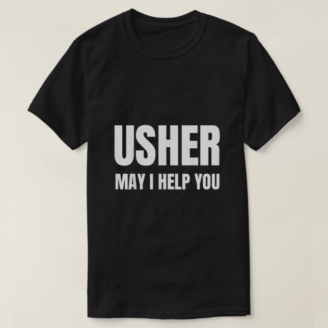 T-shirt Christian Shirt Usher don église1013 (Design devant)