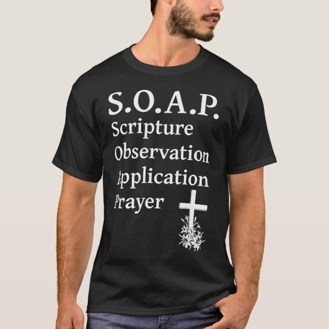 T-shirt Christian Soap Scripture Observation Application P (Devant)