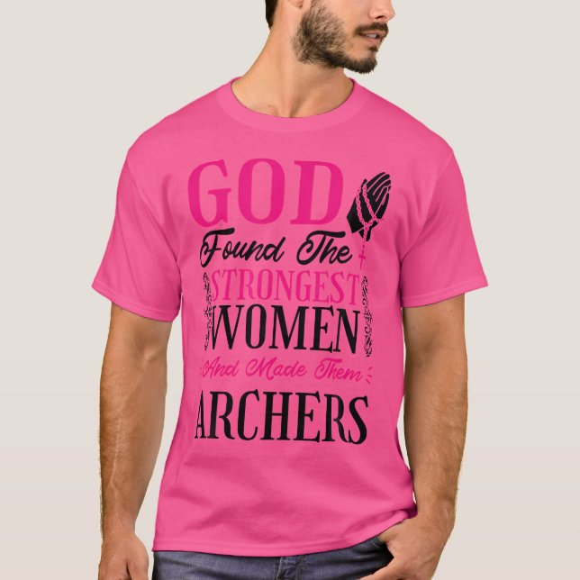 T-shirt Christian Women Archer And Archery Bowman (Devant)