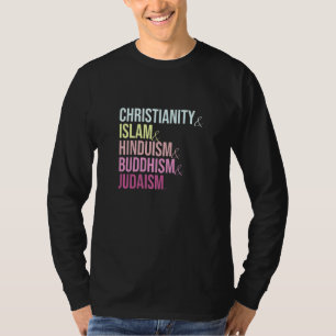 T-shirt Christianisme Islam hindouisme bouddhisme judaïsme